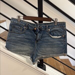 Wild Fable Blue Jean Shorts with Distressed Hem